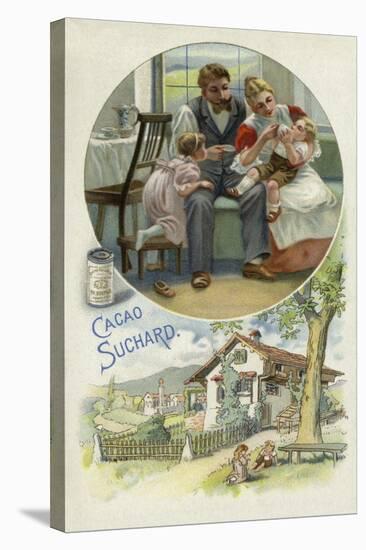 Feeding a Young Child Suchard Cocoa-null-Stretched Canvas