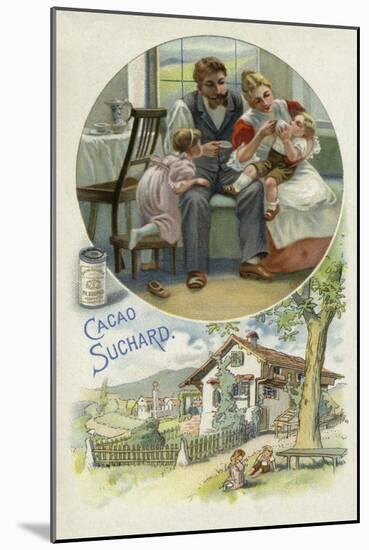 Feeding a Young Child Suchard Cocoa-null-Mounted Giclee Print