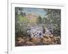 Feeding Ducks Elvaston Castle-Kirstie Adamson-Framed Giclee Print