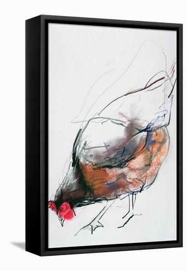 Feeding Hen, Trasierra, 1998-Mark Adlington-Framed Stretched Canvas