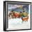 "Feeding Herd in Winter,"March 1, 1945-Matt Clark-Framed Giclee Print