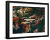 Feeding Koi Fish with Milk Bottle-geargodz-Framed Photographic Print