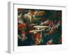 Feeding Koi Fish with Milk Bottle-geargodz-Framed Photographic Print