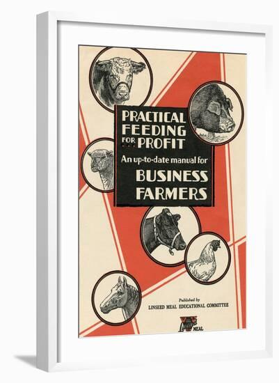 Feeding Manual for Farm Animals-null-Framed Art Print