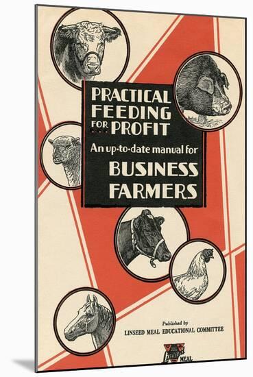 Feeding Manual for Farm Animals-null-Mounted Art Print