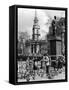 Feeding Pigeons 1950-null-Framed Stretched Canvas