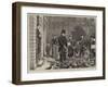 Feeding Pigeons in the Guildhall Yard-George Goodwin Kilburne-Framed Giclee Print