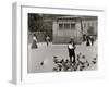 Feeding Pigeons-null-Framed Photo