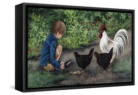 Feeding Ralphie-Debbi Wetzel-Framed Stretched Canvas