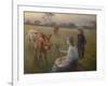 Feeding the Calves, 1906-Harold Harvey-Framed Giclee Print