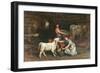 Feeding The Calves-Joseph Denovan Adam-Framed Giclee Print