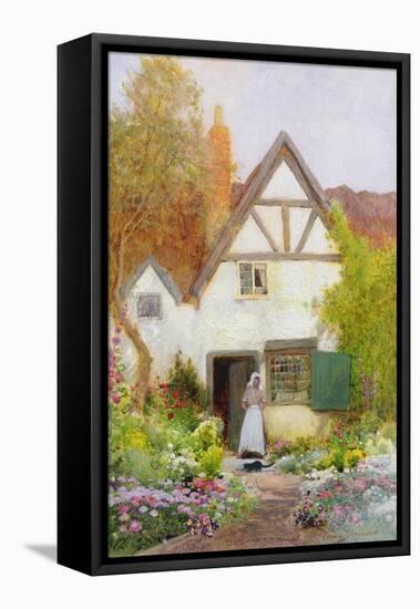 Feeding the Cat-Arthur Claude Strachan-Framed Stretched Canvas