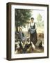 Feeding the Chickens-Julien Dupre-Framed Giclee Print