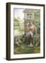 Feeding the Chickens-Alfred Augustus Glendenning-Framed Giclee Print