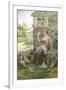 Feeding the Chickens-Alfred Augustus Glendenning-Framed Giclee Print