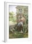 Feeding the Chickens-Alfred Augustus Glendenning-Framed Giclee Print