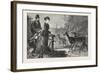 Feeding the Deer, Phoenix Park, Dublin, Ireland, 1876, Europe, European-null-Framed Giclee Print