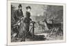 Feeding the Deer, Phoenix Park, Dublin, Ireland, 1876, Europe, European-null-Mounted Giclee Print