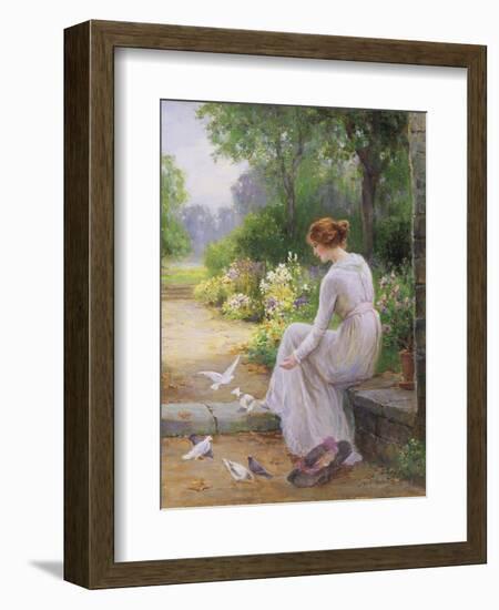 Feeding the Doves-Ernest Walbourn-Framed Giclee Print