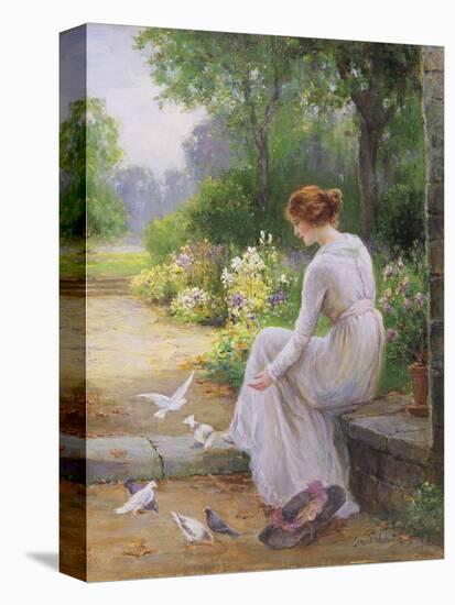 Feeding the Doves-Ernest Walbourn-Stretched Canvas