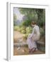 Feeding the Doves-Ernest Walbourn-Framed Giclee Print