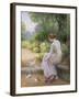 Feeding the Doves-Ernest Walbourn-Framed Giclee Print