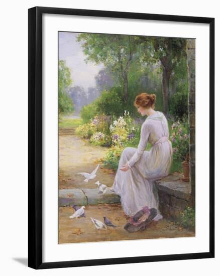 Feeding the Doves-Ernest Walbourn-Framed Giclee Print