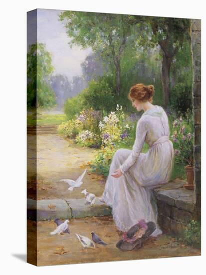 Feeding the Doves-Ernest Walbourn-Stretched Canvas