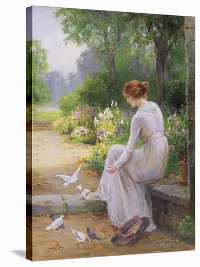 Feeding the Doves-Ernest Walbourn-Stretched Canvas