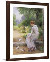 Feeding the Doves-Ernest Walbourn-Framed Giclee Print