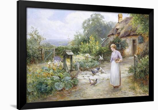 Feeding the Doves-Ernest Walbourn-Framed Giclee Print