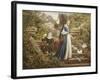 Feeding the Doves-F. Sydney Muschamp-Framed Giclee Print