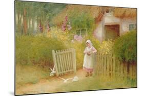 Feeding the Doves-Arthur Claude Strachan-Mounted Giclee Print