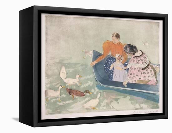 Feeding the Ducks, 1895-Mary Cassatt-Framed Stretched Canvas
