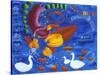 Feeding the Ducks, 2003-Julie Nicholls-Stretched Canvas