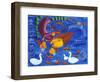 Feeding the Ducks, 2003-Julie Nicholls-Framed Giclee Print