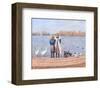 Feeding the Ducks-Paula Nightingale-Framed Art Print