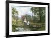 Feeding the Ducks-Henry John King-Framed Premium Giclee Print