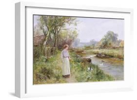 Feeding the Ducks-Ernest Walbourn-Framed Giclee Print