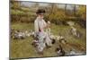 Feeding the Ducks-Edward Killingworth Johnson-Mounted Giclee Print