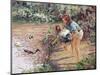 Feeding the Ducks-Paul Gribble-Mounted Giclee Print