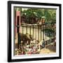 "Feeding the Elephants", July 25, 1953-John Clymer-Framed Giclee Print