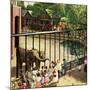 "Feeding the Elephants", July 25, 1953-John Clymer-Mounted Giclee Print