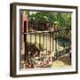 "Feeding the Elephants", July 25, 1953-John Clymer-Framed Giclee Print