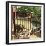 "Feeding the Elephants", July 25, 1953-John Clymer-Framed Giclee Print