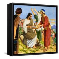 Feeding the Five Thousand-Clive Uptton-Framed Stretched Canvas