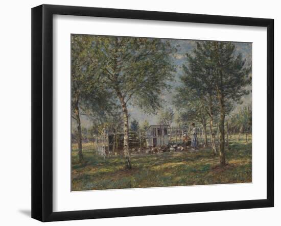 Feeding the Fowls-Mark Fisher-Framed Giclee Print