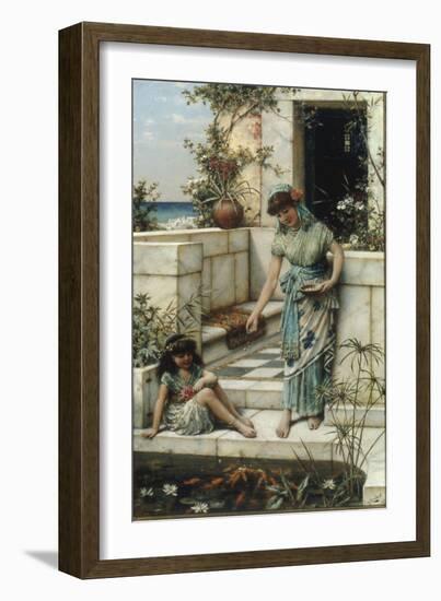 Feeding the Goldfish, 1888-William Stephen Coleman-Framed Giclee Print