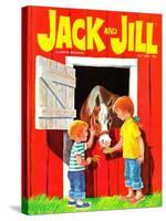 Feeding the Horse - Jack and Jill, July 1966-Beth Krush-Stretched Canvas