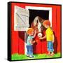 Feeding the Horse - Jack & Jill-Beth Krush-Framed Stretched Canvas